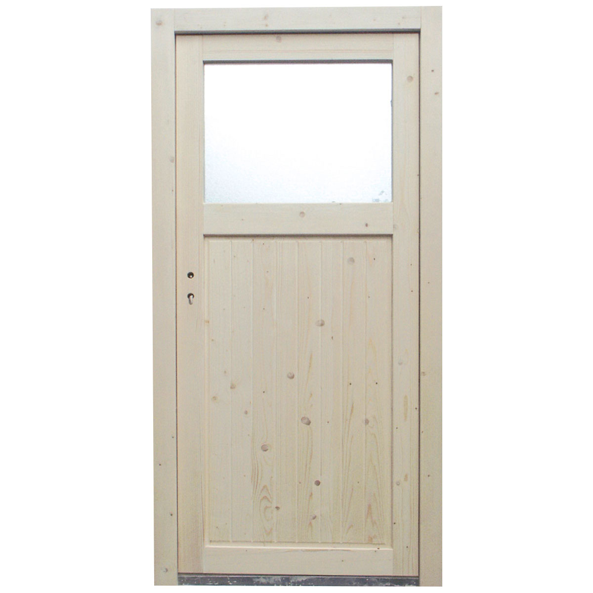 Holz-Nebeneingangstür NET 05 Fichte DIN rechts Bild 2