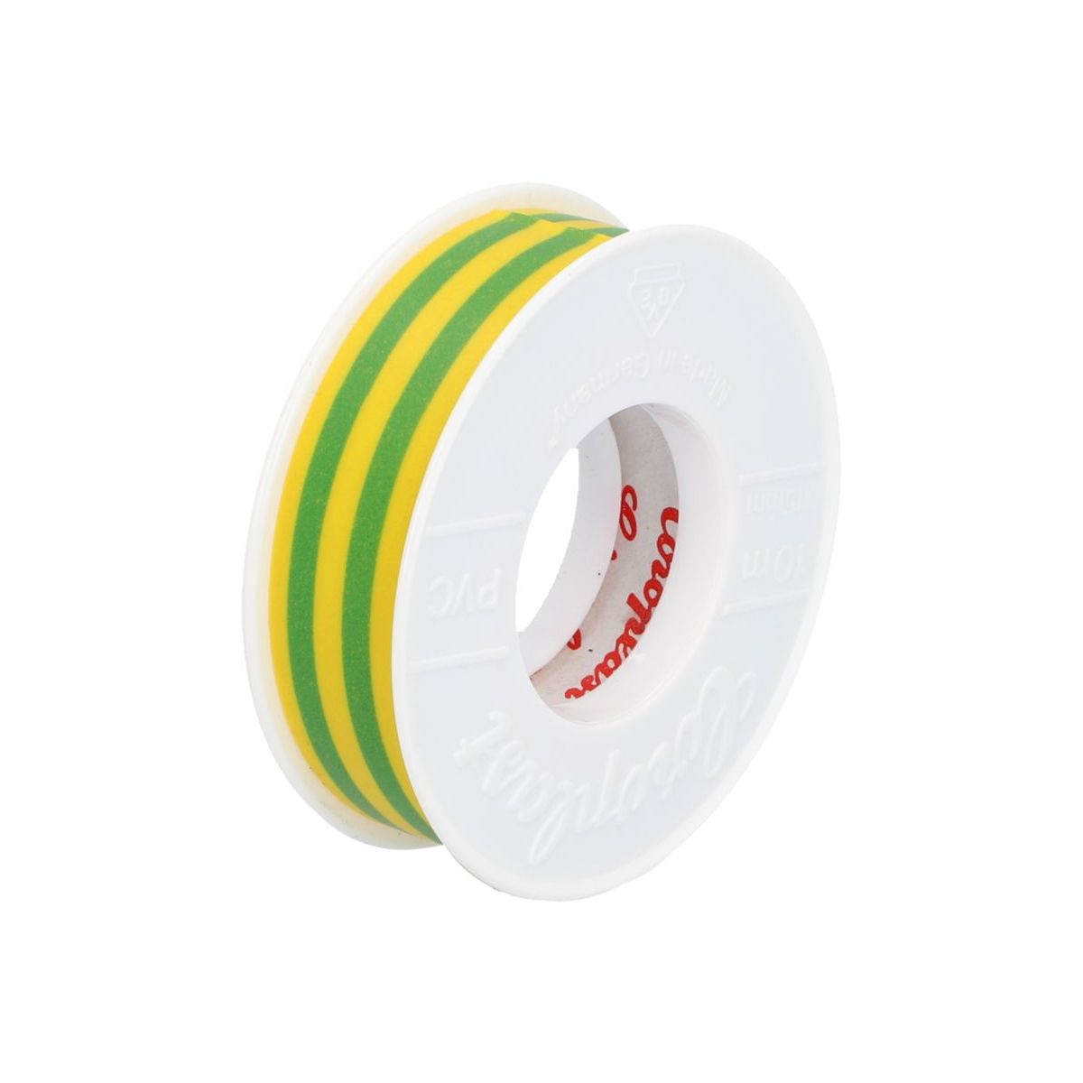 PVC-Isolierband 0,15x15mm 10m grün/gelb
