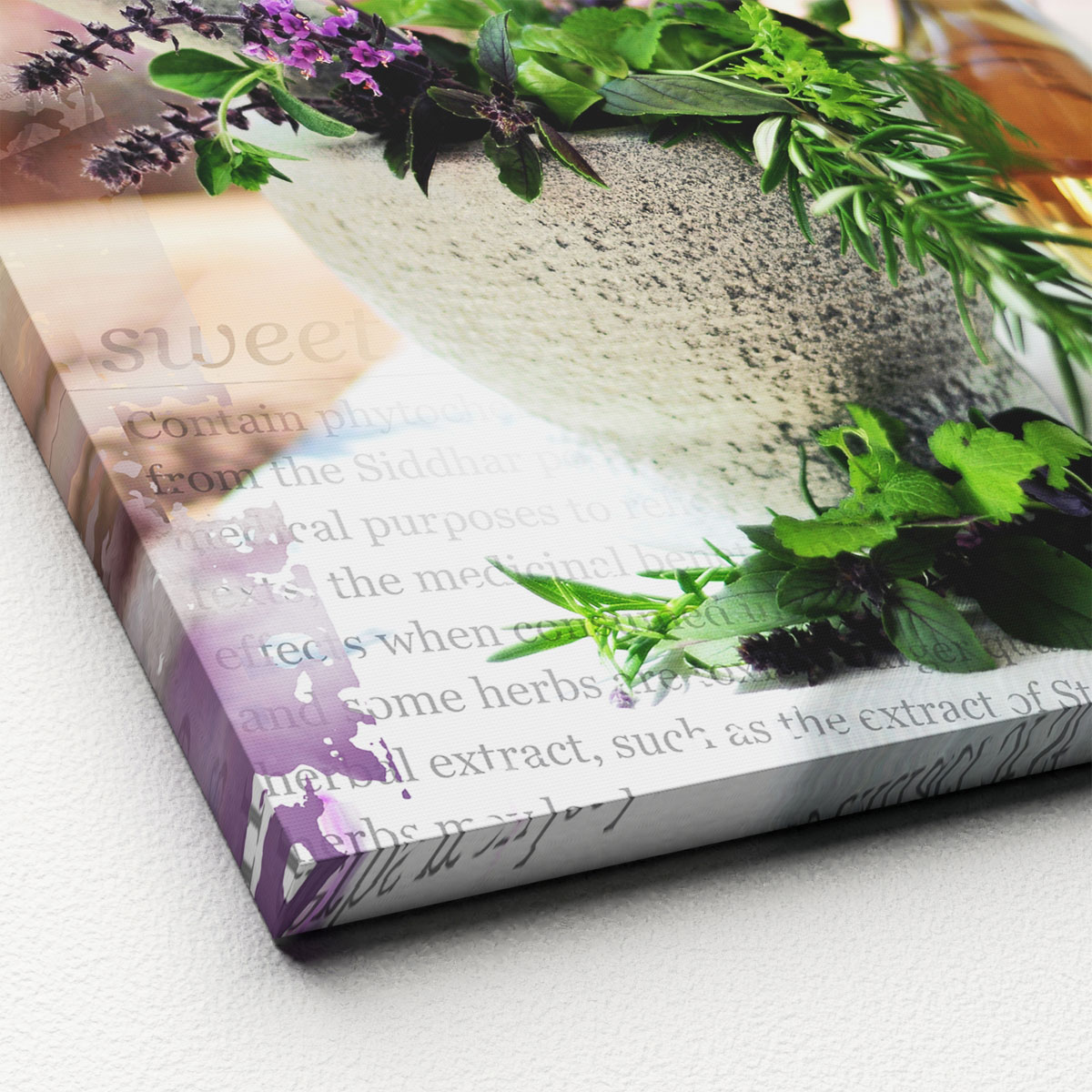 Canvas-Art Herbage pestle I 30 x 30 cm Bild 2