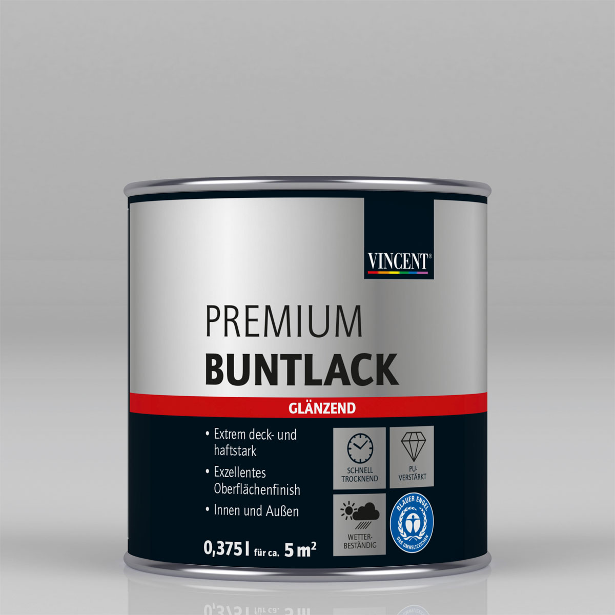 Vincent Premium Buntlack RAL 1015 Hellelfenbein glänzend 375 ml