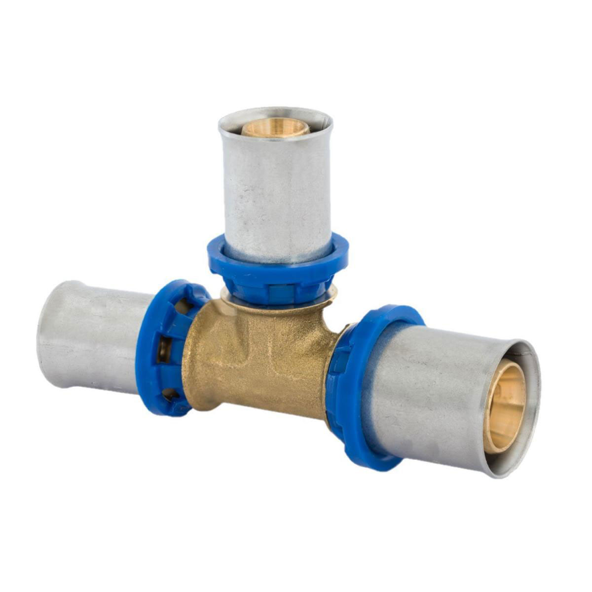 Kirchhoff T-Reduzierstück Pressfitting für Mehrschicht-Verbundrohr 26 x 20 x 26 mm