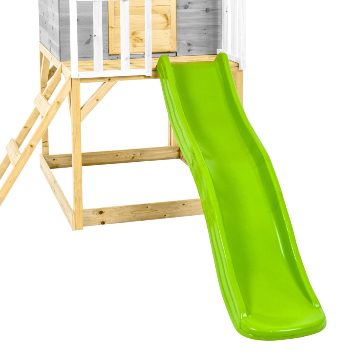 Zwerkules Spielhaus Valli 1 inkl. Rutsche 270x148x244 cm Bild 4