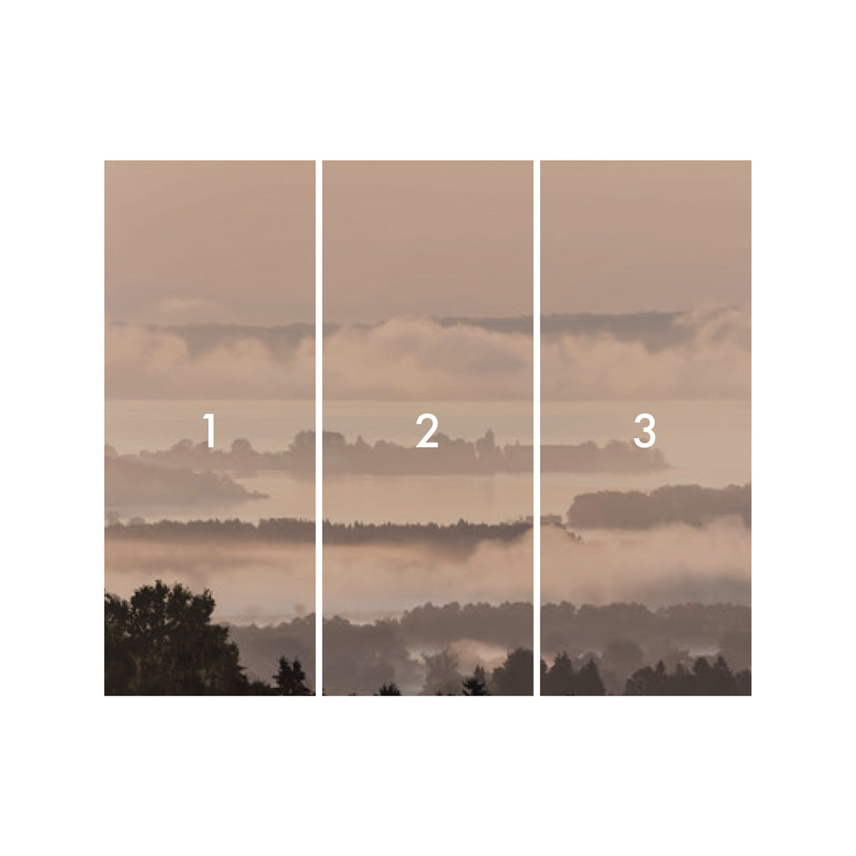 Komar  Vlies Fototapete Chiemsee 300x250 cm Bild 3