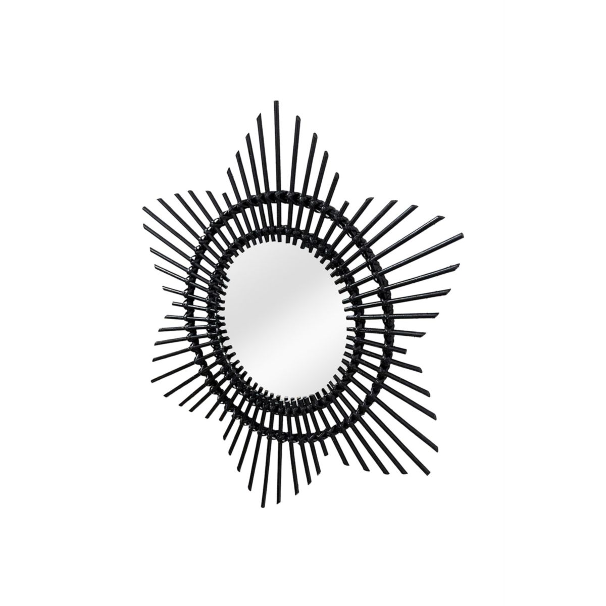 Rattan Spiegel Aina 435 schwarz Bild 2