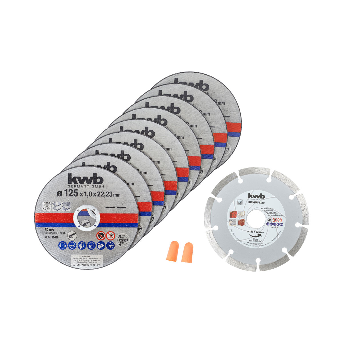 kwb  Trennscheiben Diamant-Set 10 teilig Bild 1