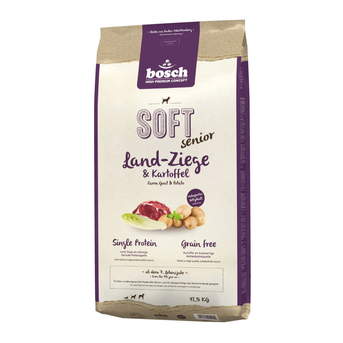 bosch high premium concept Dog Soft Senior Ziege und Kartoffel 12,5kg