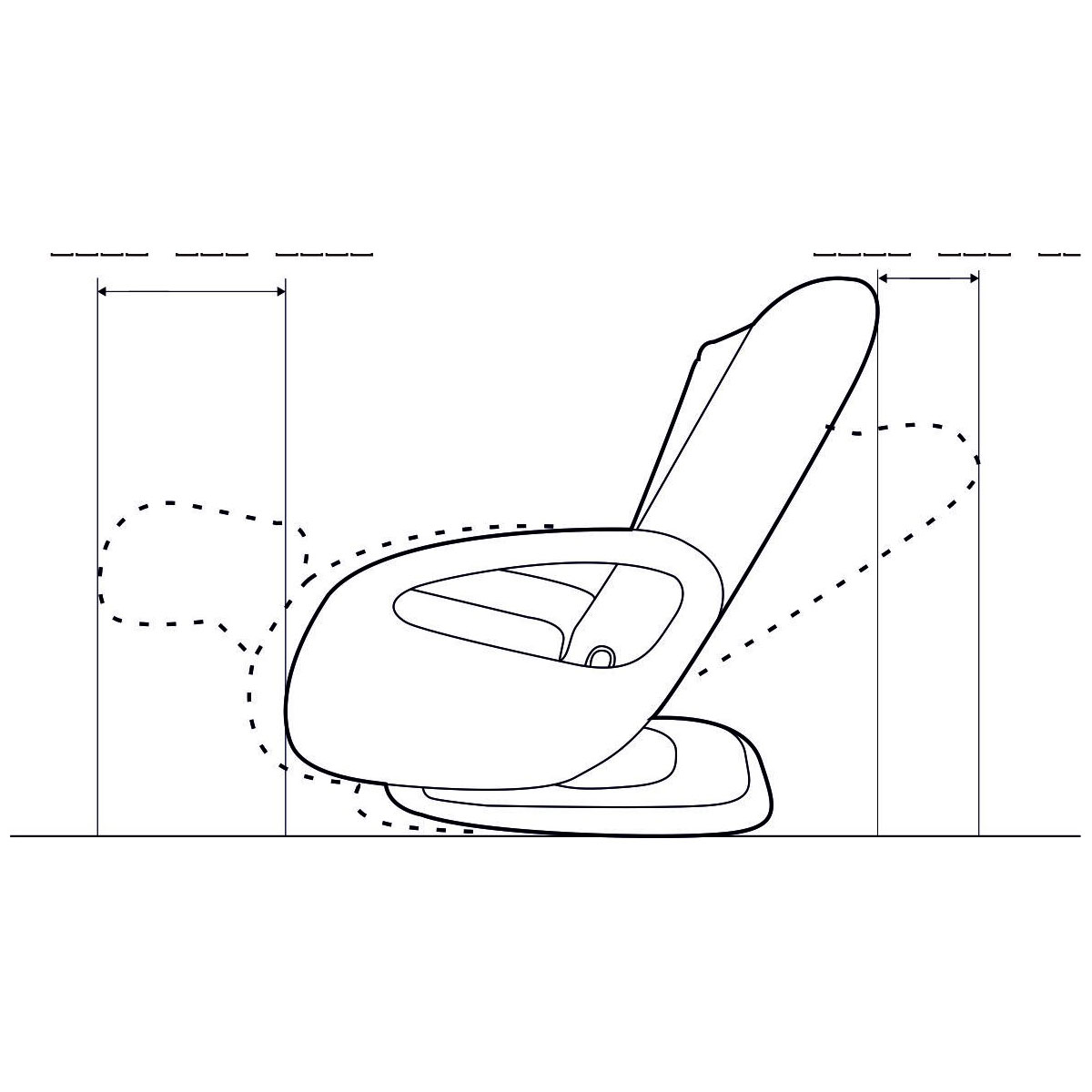 Alpha Techno Massagesessel „2000“, schwarz Bild 7