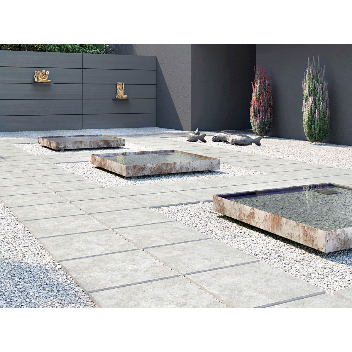 Feinsteinzeug-Platte No 1 Tile Benet grau 60 x 60 x 2 cm Bild 2