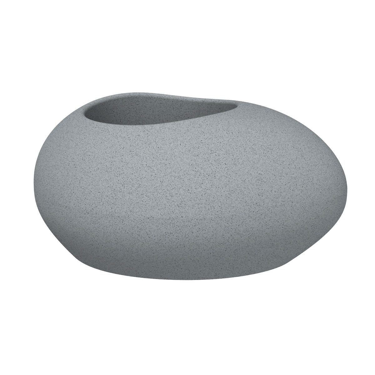 Scheurich Pflanzgefäß Flow 73 cm kieselförmig Stony Grey Bild 1