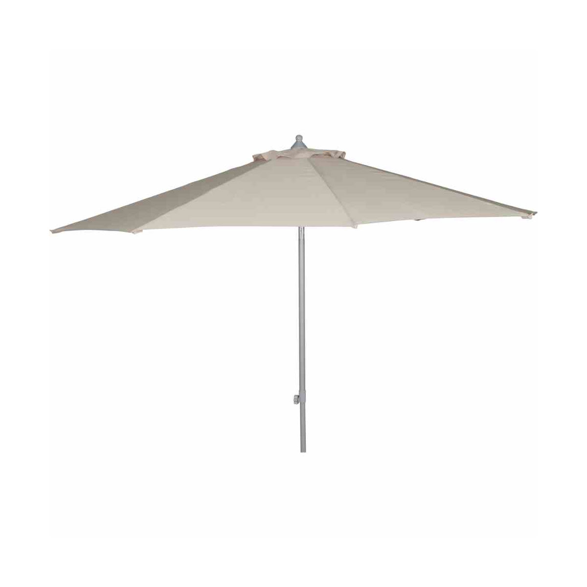 Siena Garden Mittelstockschirm Alu-Push Pro Durchmesser 300 cm silber/natur Bild 1