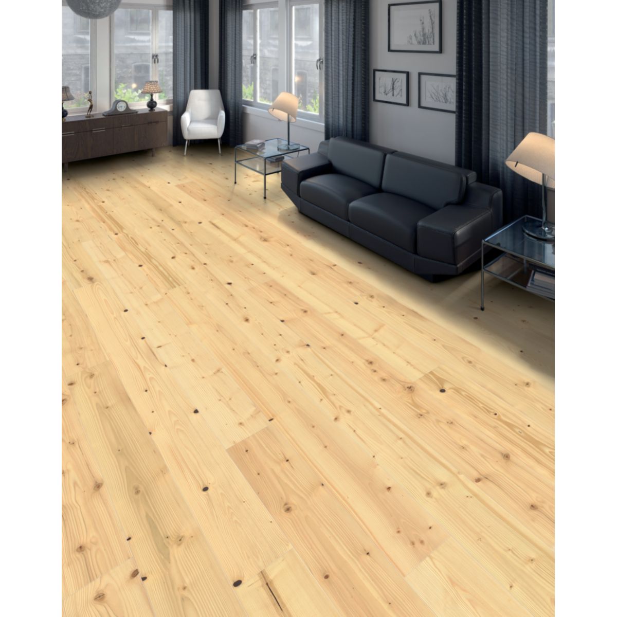 Living by HARO Parkett Landhausdiele 13,5mm 4V Tanne strukturiert Supermatt