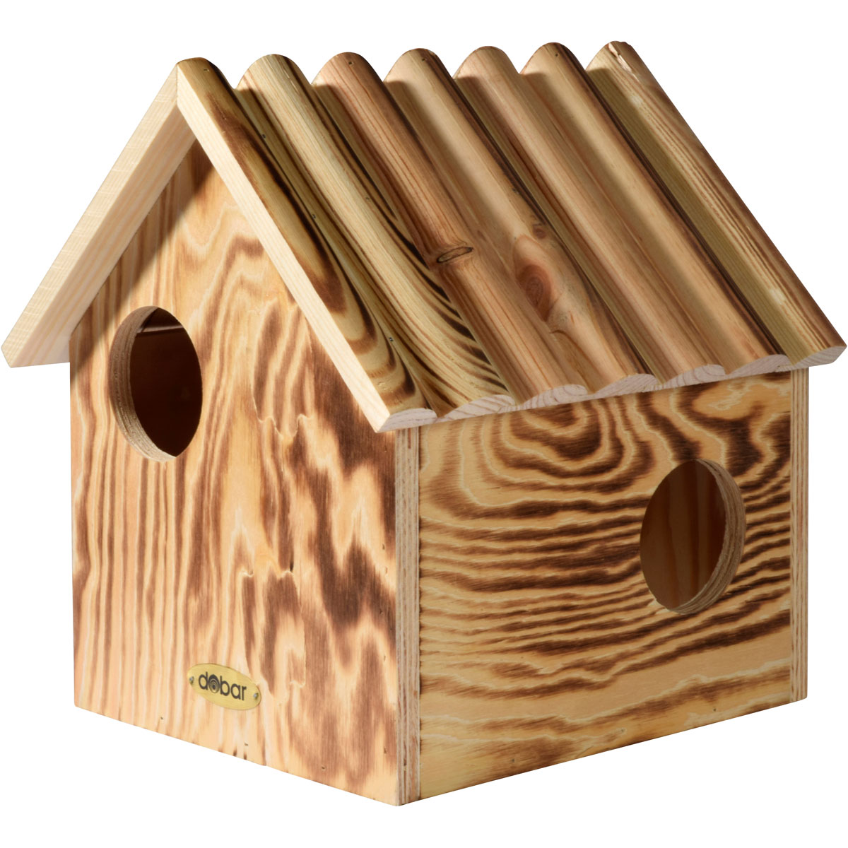 dobar Eichhörnchenkobel 26 x 26 x 29 cm Kiefer geflammt