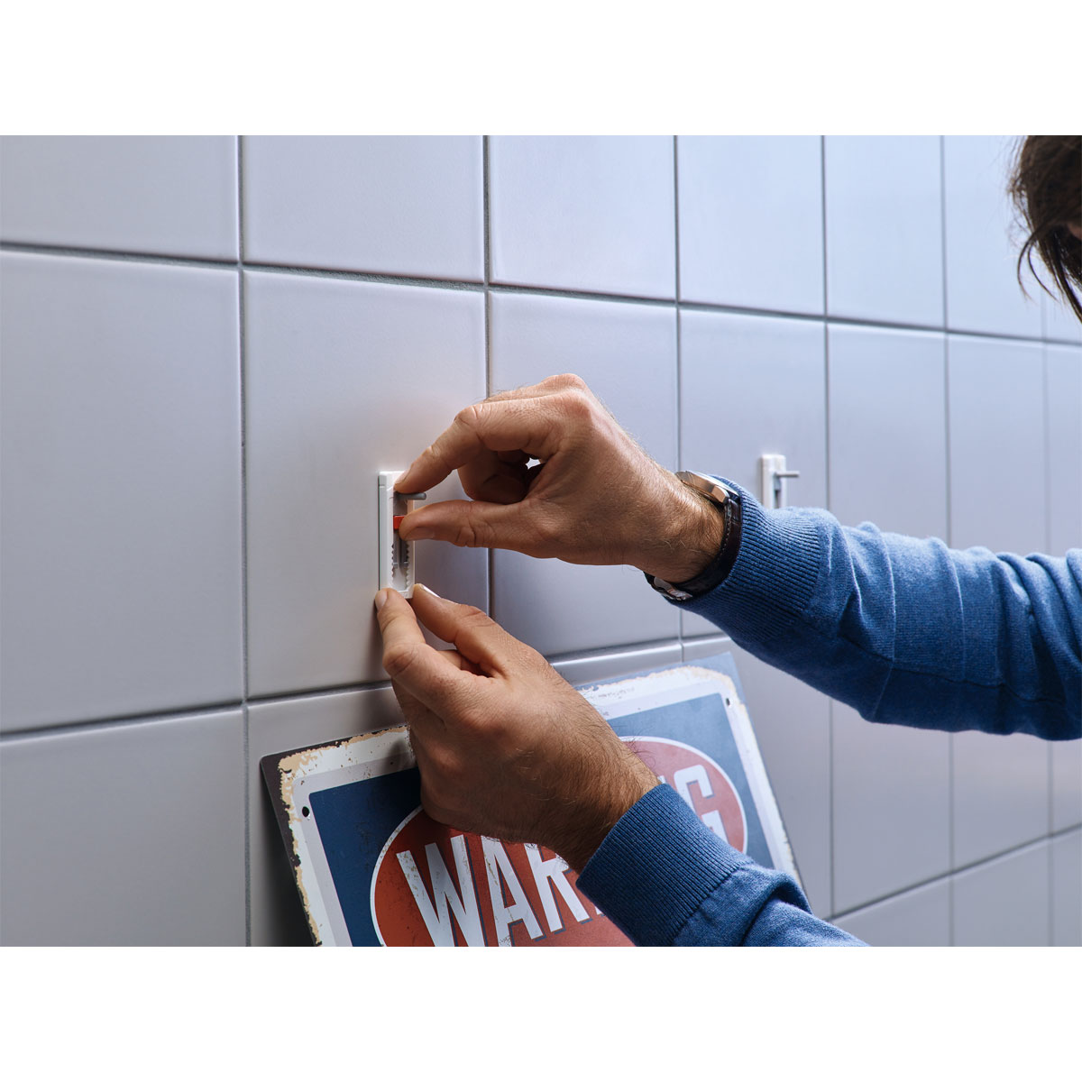 Tesa Klebenagel für Fliesen 2 Stück Traglast 2 x 3 Kg Bild 3