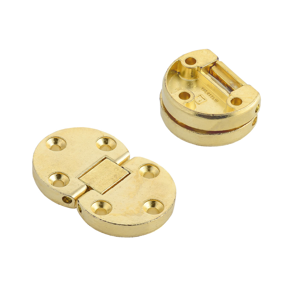 Suki Klappenscharnier Durchmesser 3,5 cm vermessingt