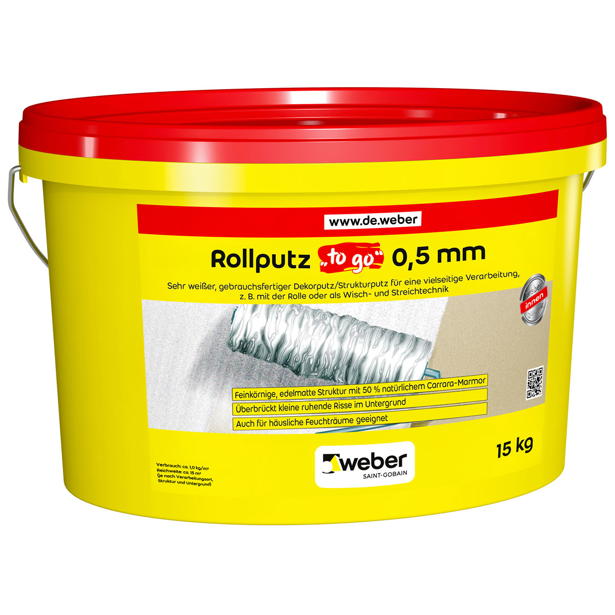 Rollputz to go 0,5 mm 15 kg