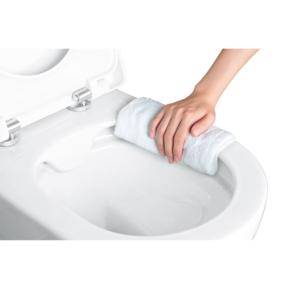 Valblue verkürztes randloses WC-Set 3 teilig  Bild 4