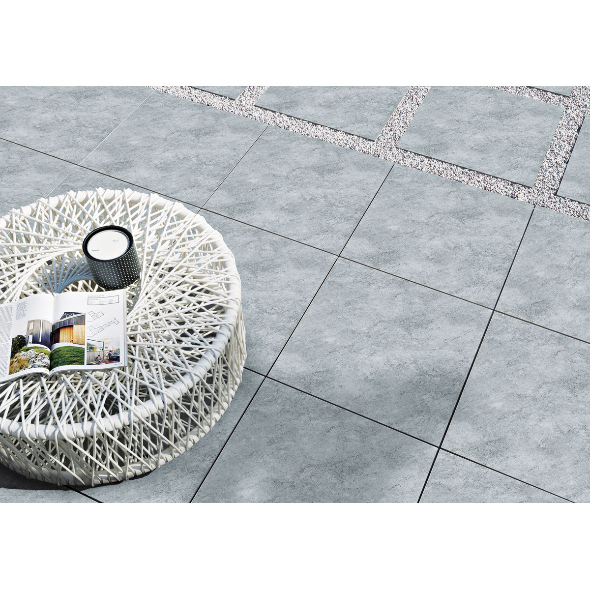 Terrassenplatte Atakama hellgrau 59,3 x 59,3 cm Bild 2