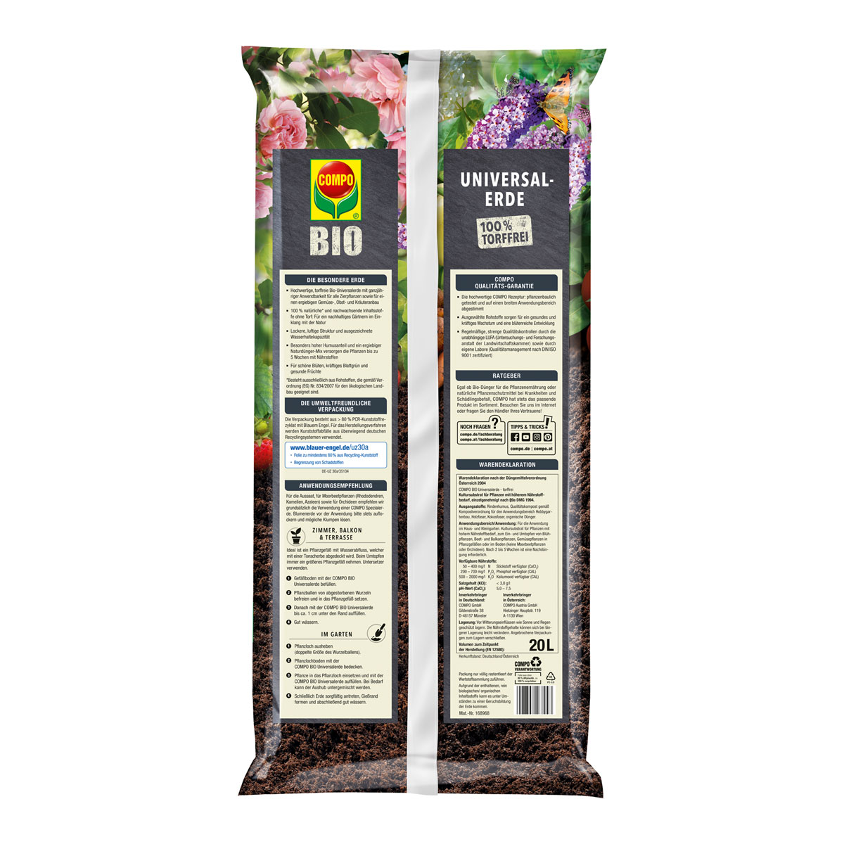 Compo Bio Universal-Erde torffrei 20 L Bild 2