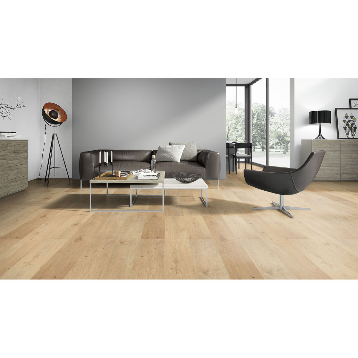 Laminat Classen WR 4V Oak natural mix 1285 x 192 x 8 mm NK 32 Bild 3