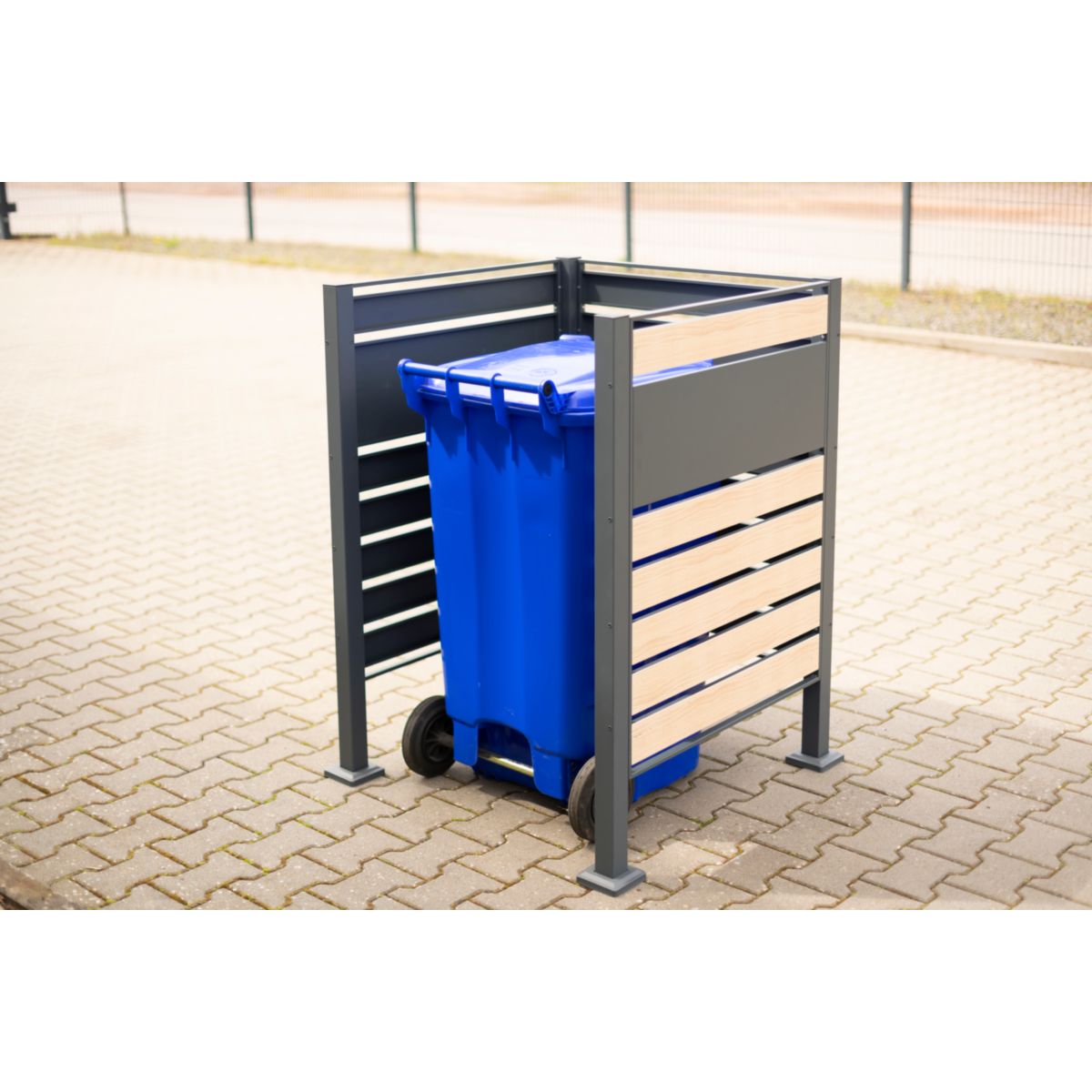 Westmann Mülltonnenverkleidung Planum 1x 240 L 1er Box 90x90x120 cm Bild 4