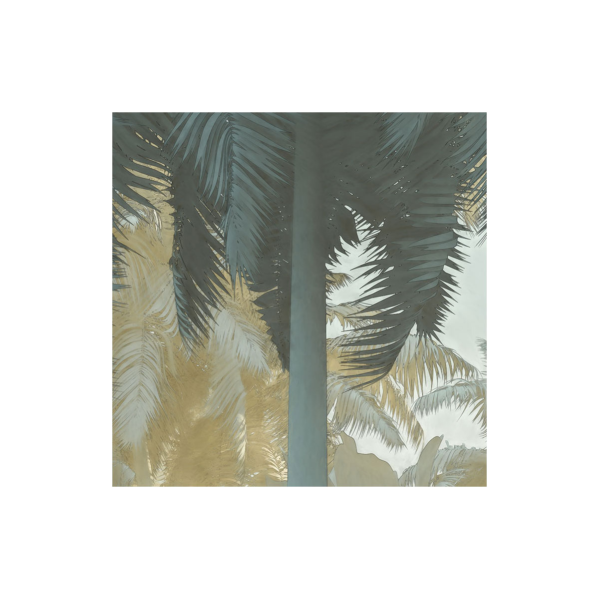 Komar  Selbstklebende Vlies Fototapete rund Exotic Jungle Durchmesser 125 cm Bild 3