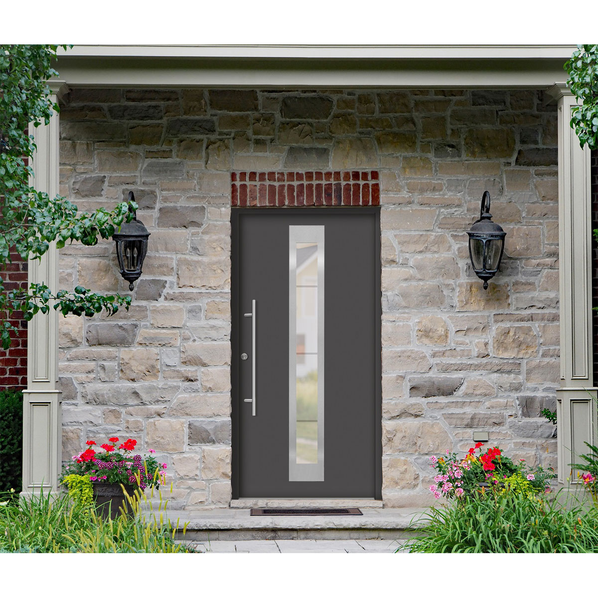 SplenDoor  Premium-Haustür Passivedoor Malmo energiesparend anthrazit 100 x 210 cm links Bild 2