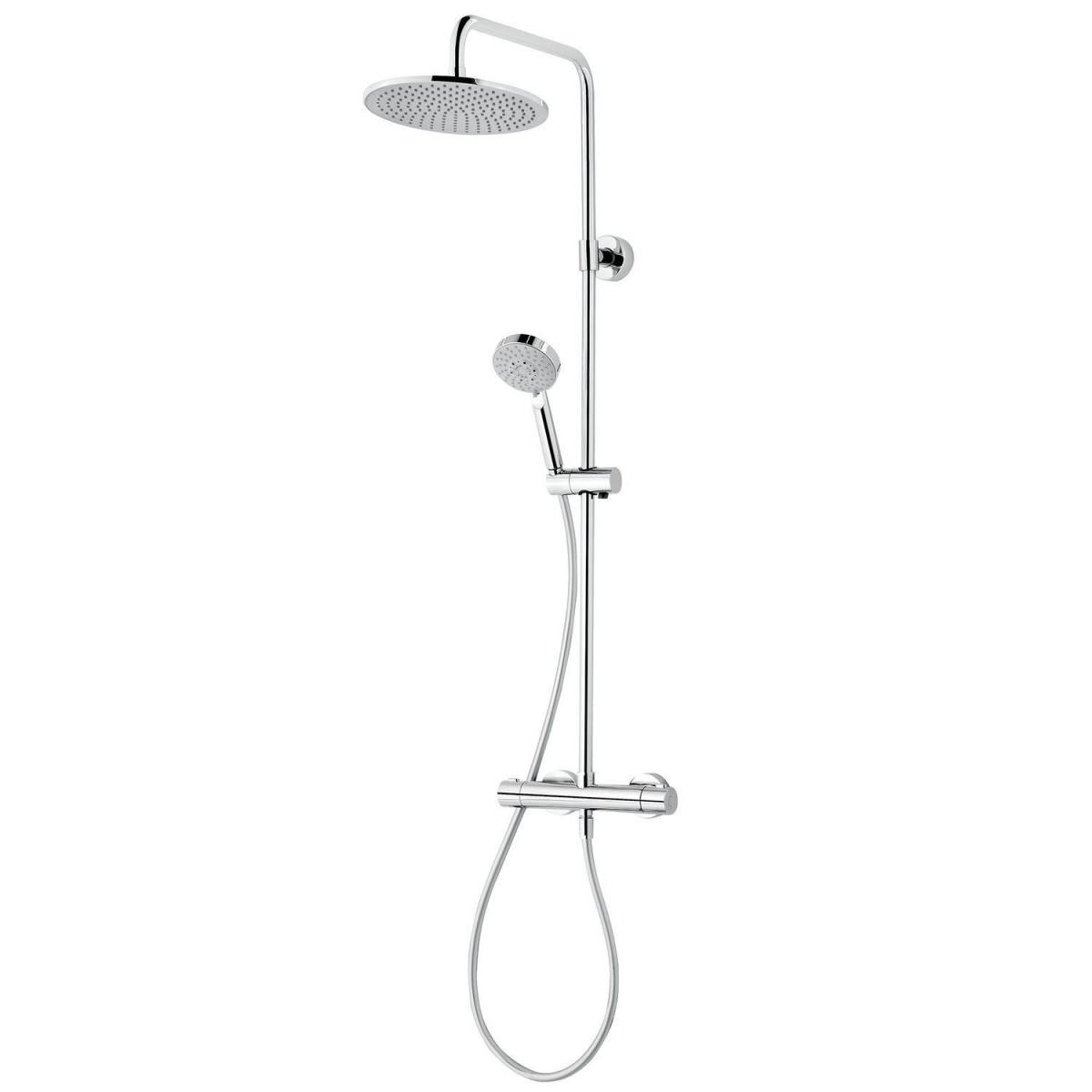 Schulte DuschMaster Rain III Mode Plus mit Thermostat Kopfbrause rund chrom