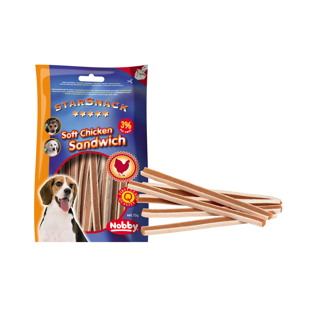 Leckerlie StarSnack Soft Chicken Sandwich 70 g