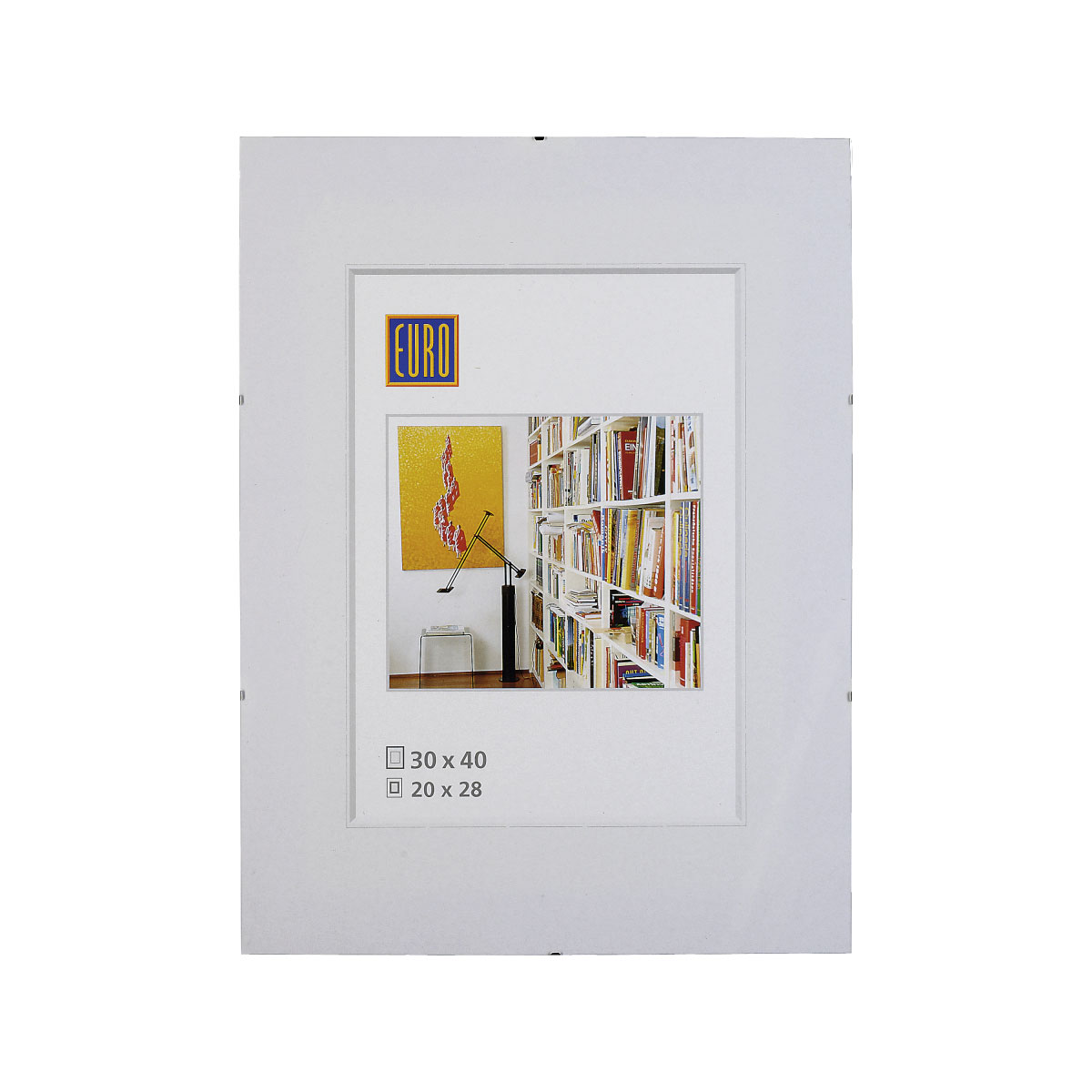 Bilderrahmen 30 x 40 cm weiß rahmenlos