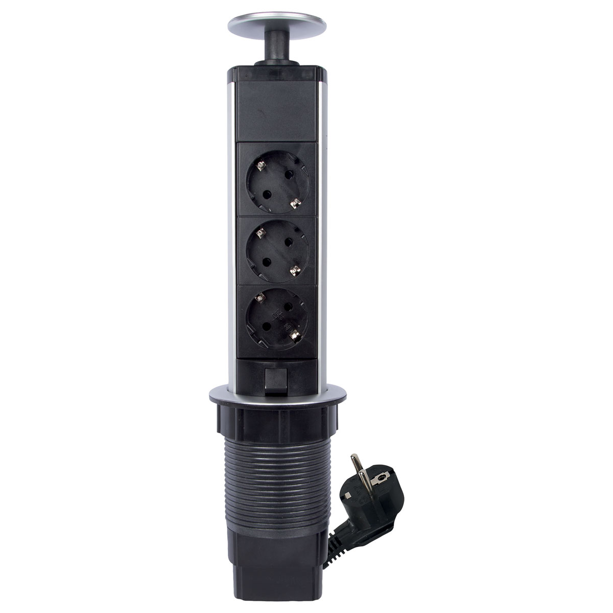 Flector Versenkbare Steckdosenleiste, 3-fach