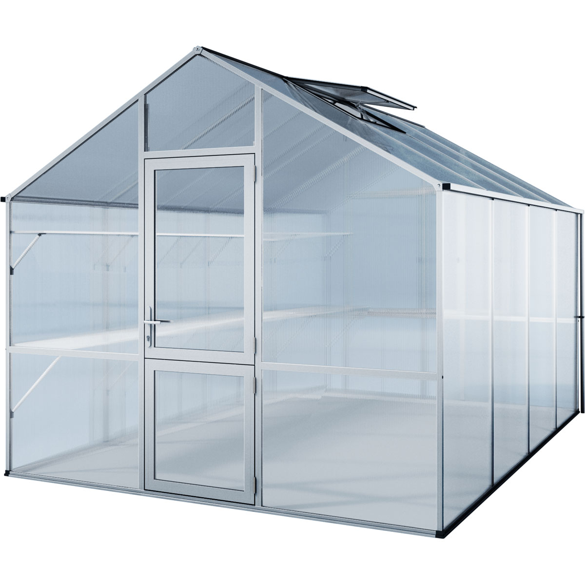 KGT Gewächshaus Lilie IV 12,75m² silber Bild 1
