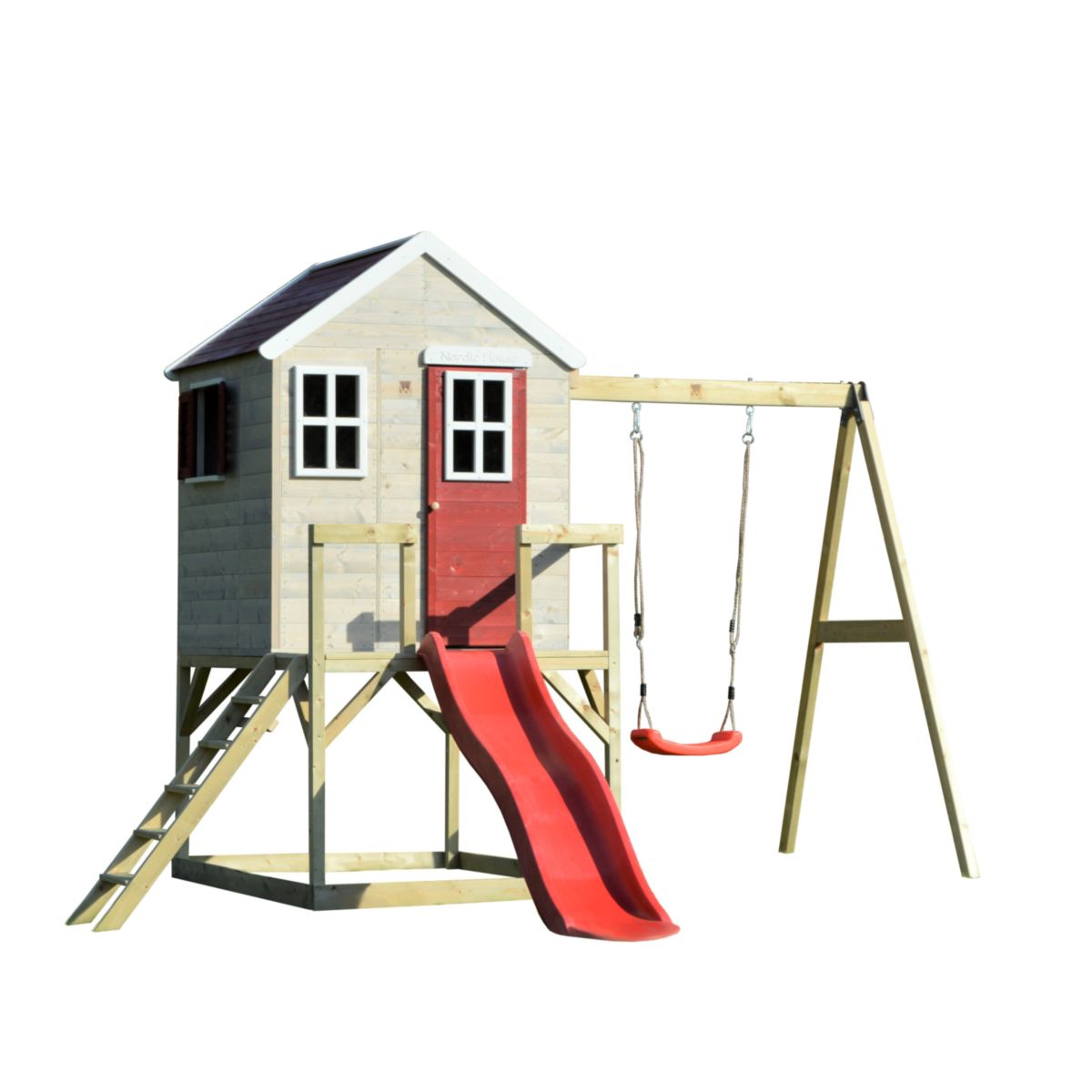 Wendi Toys Spielhaus Elefant inkl. Rutsche und Schaukel 330x350x242 cm Bild 9