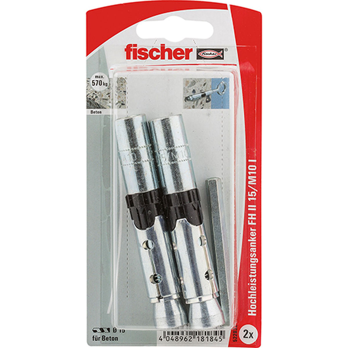 Fischer  Hochleistungsanker FH II 15/M10 I K