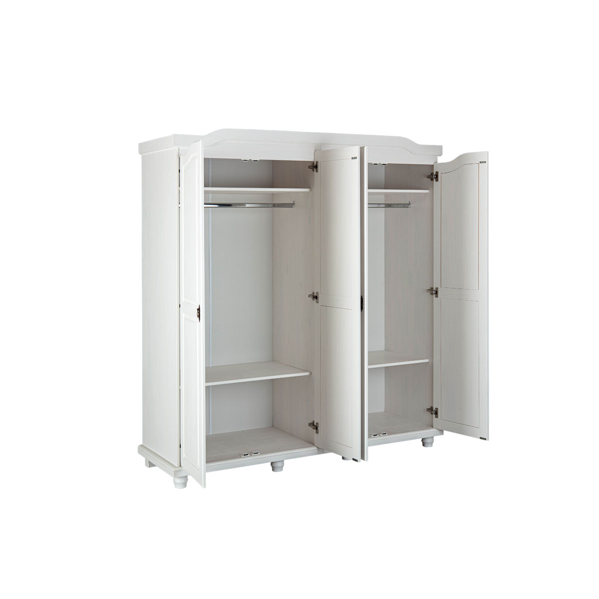 Inter Link Kleiderschrank „Isny“, 4-Türen, Kiefer, weiß Bild 2