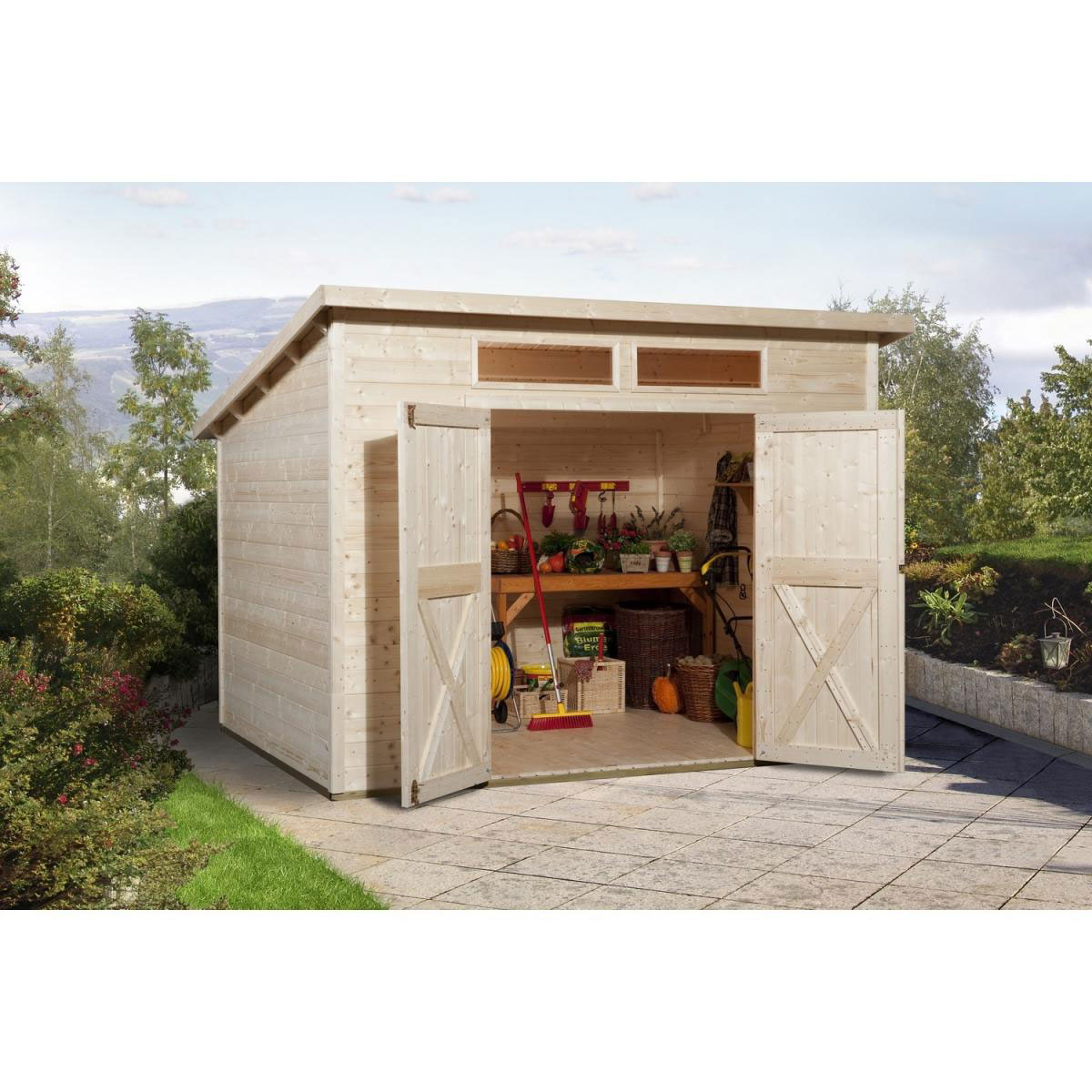 Weka Gartenhaus 325 A Größe 1 naturbelassen