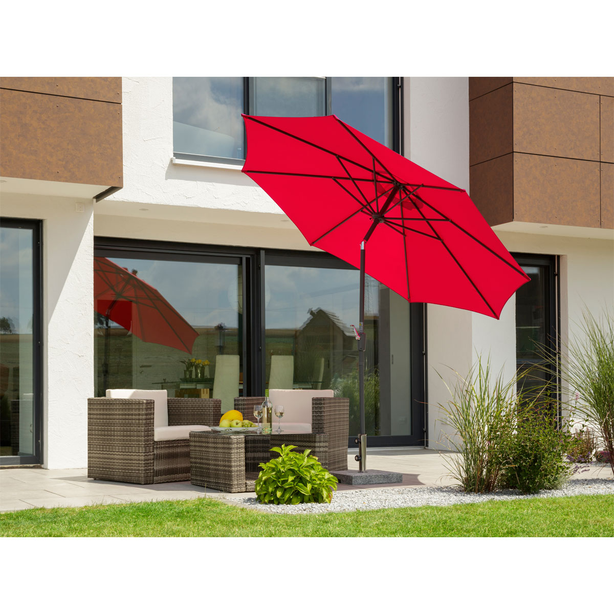 Schneider Schirme Sonnenschirm Harlem 270 cm Rot Bild 6