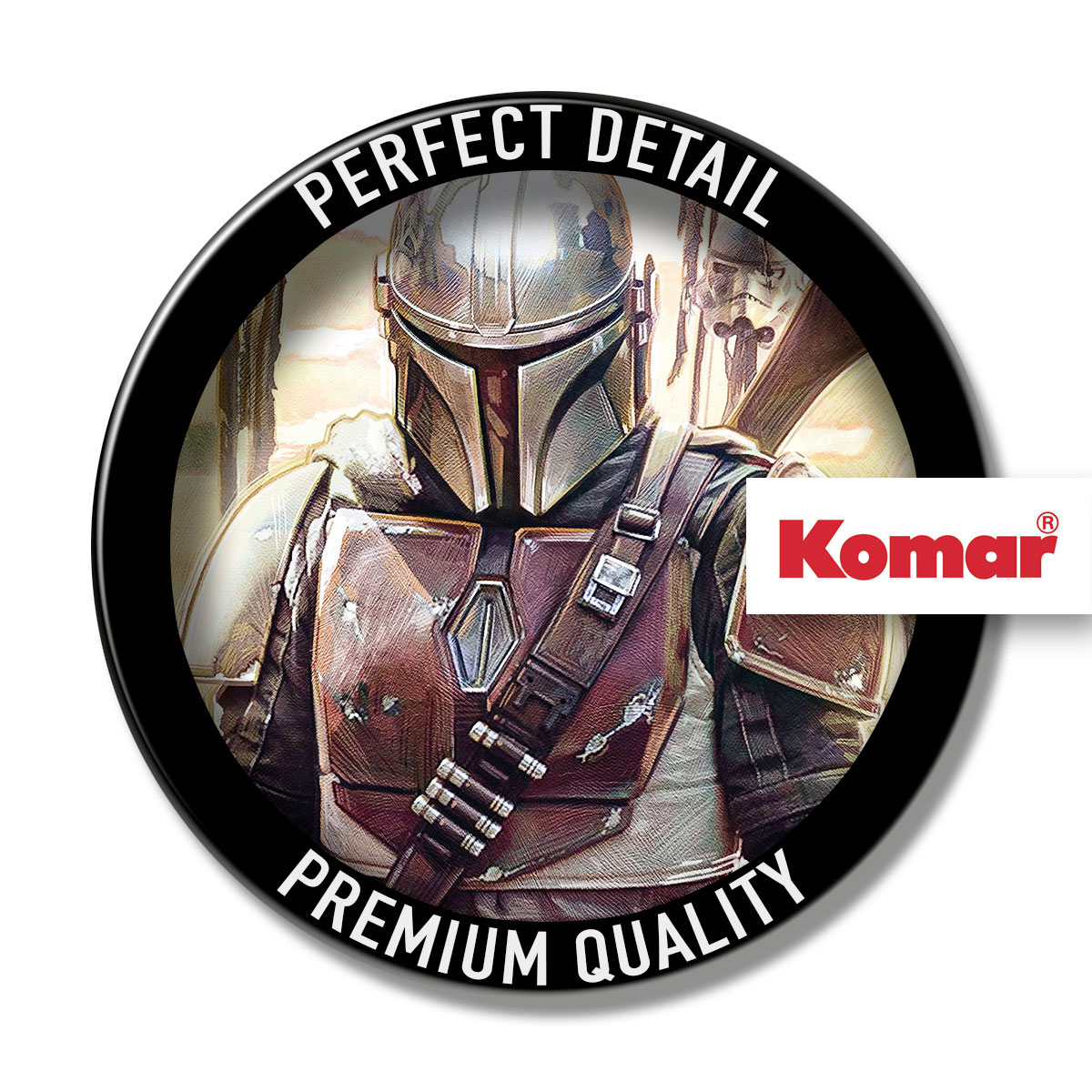 Komar  Vlies Fototapete Star Wars The Mandalorian Big Impaler 200x280 cm Bild 4