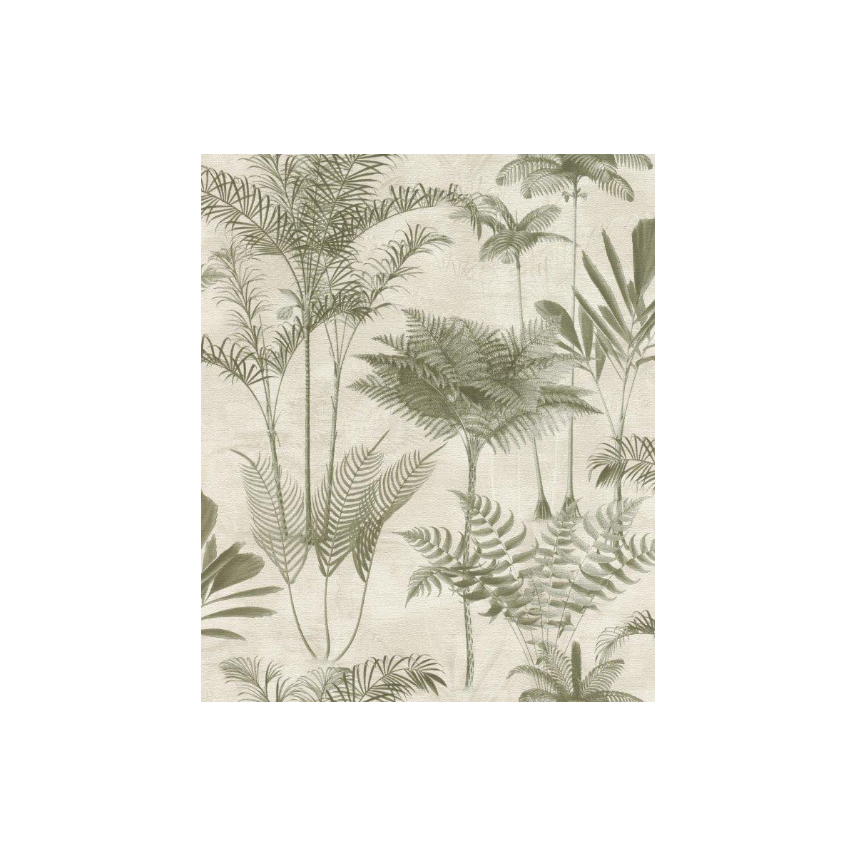 Vliestapete 10,05x0,53 m Palme grün