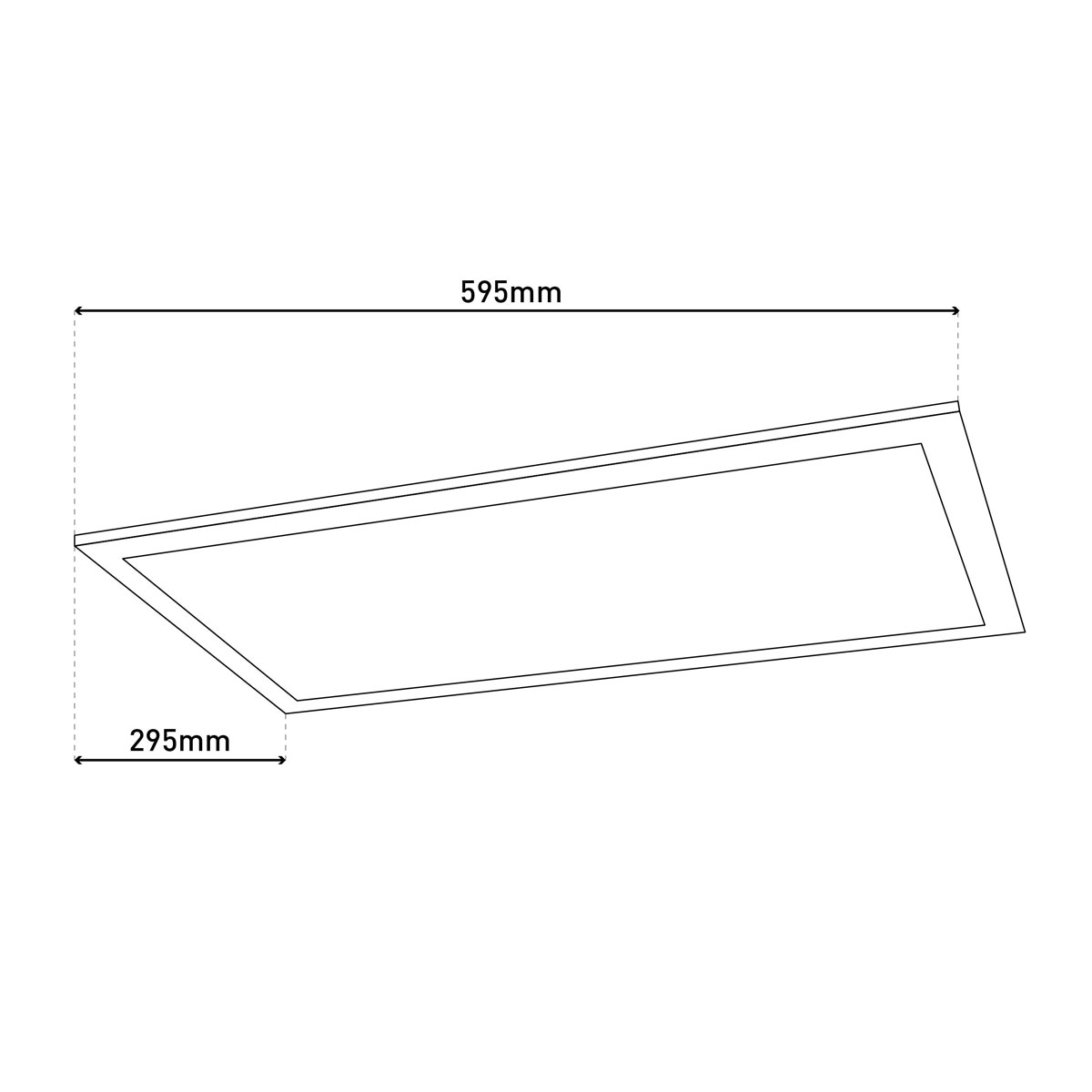 Naeve LED DL Alegre Metall/KS weissLxBxH: 59,5x29,5x5cm Bild 10