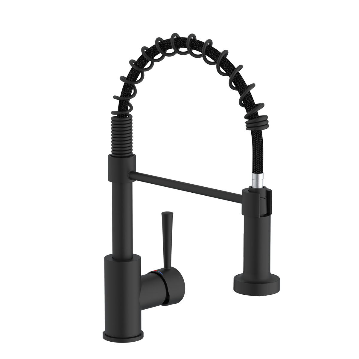 Lenz  Küchenarmatur NOVA mit Pendelbrause schwarz Bild 1