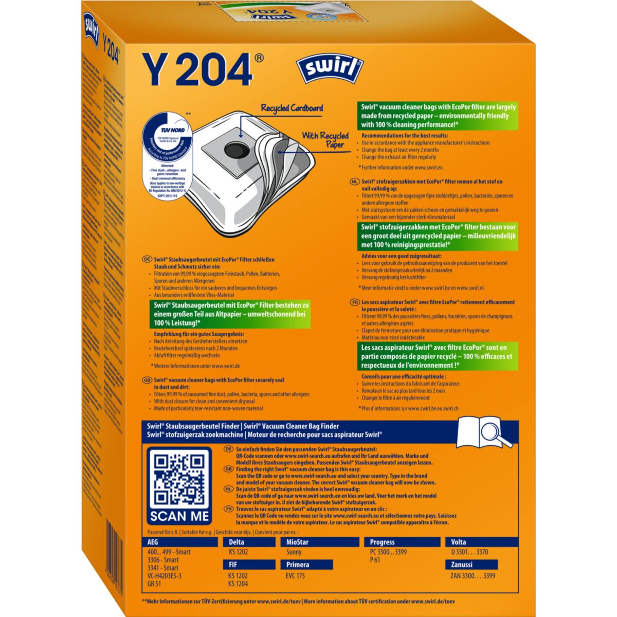 Staubsauger-Beutel Y 204 EcoPor Bild 2