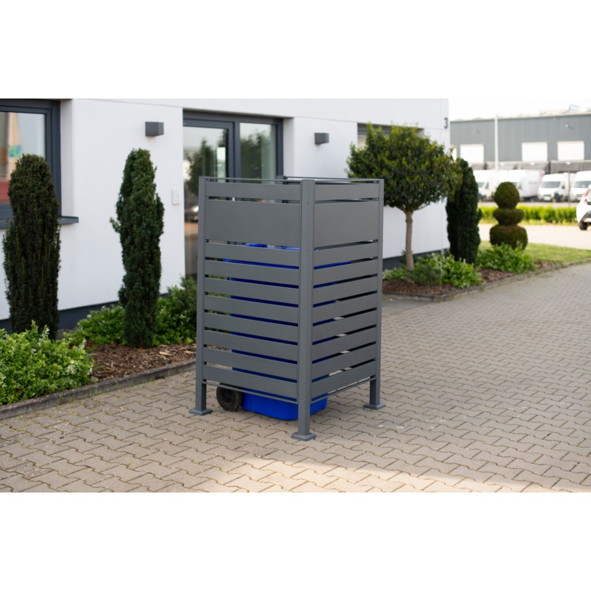 Westmann Mülltonnenverkleidung Planum 1x 240 L 1er Box 90x90x150 cm Bild 3