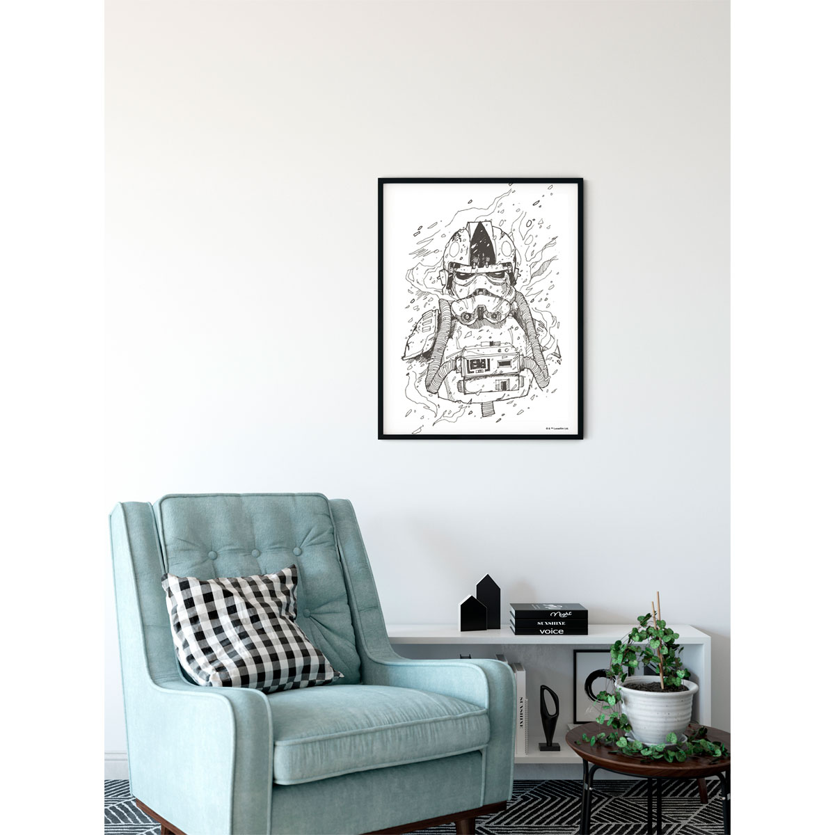 Komar  Wandbild Star Wars Pilot Drawing 50x70 cm