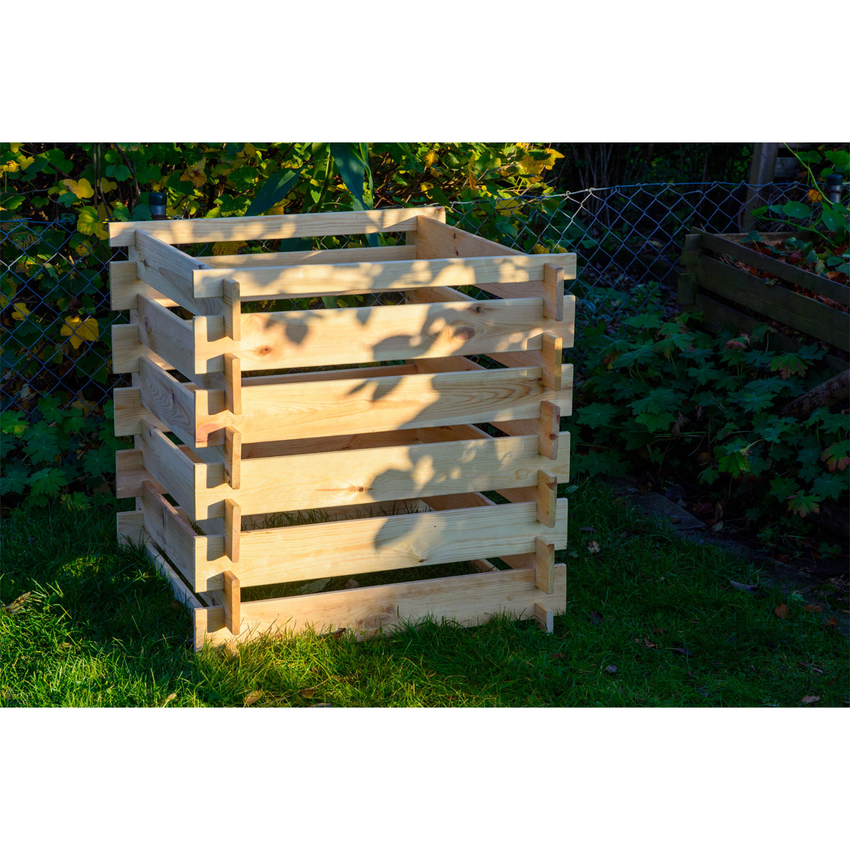 dobar Holz-KomposterStecki 78 x 78 x 78 cm Kiefer natur Bild 8