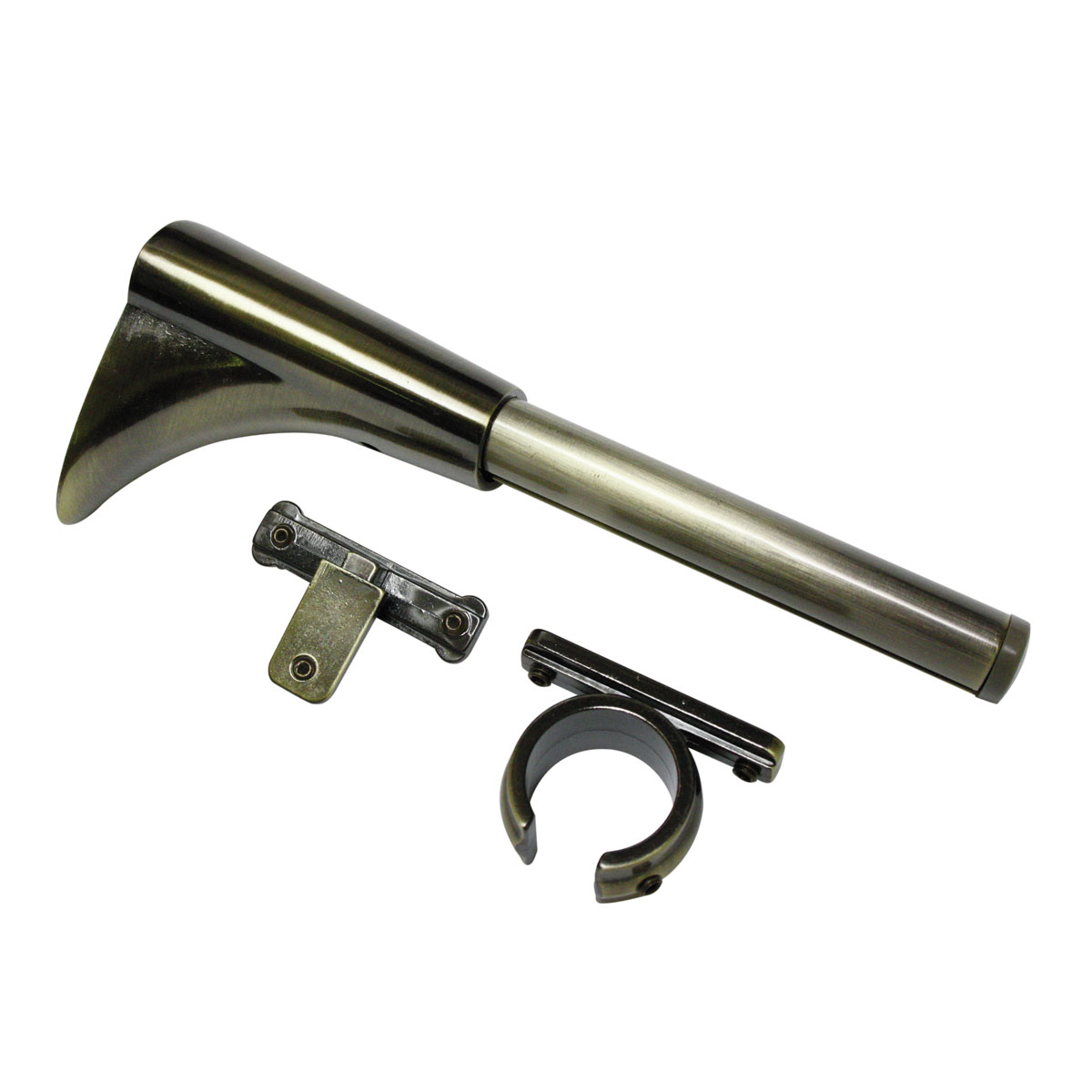 Gardinia Wandträger Romana für Durchmesser 20 mm messing-antik