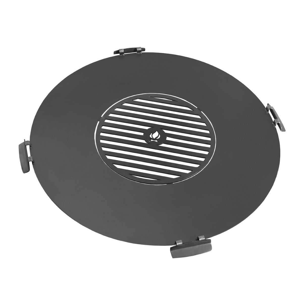 CookKing Grillplatte mit Grillrost 78cm Schwarz