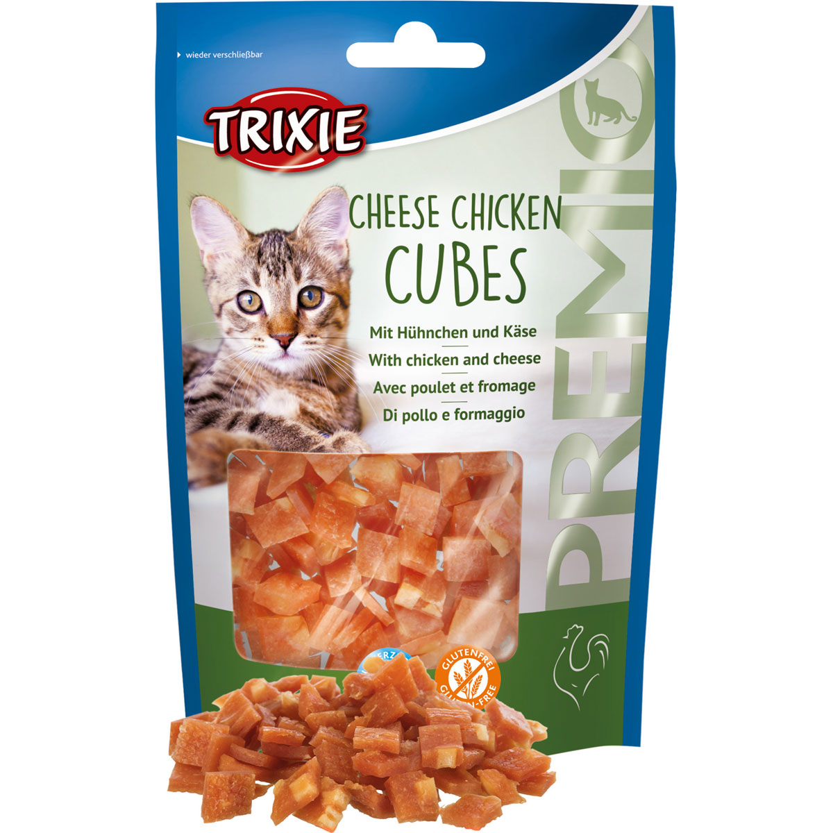 Trixie PREMIO Cheese Chicken Cubes Huhn mit Käse 50g