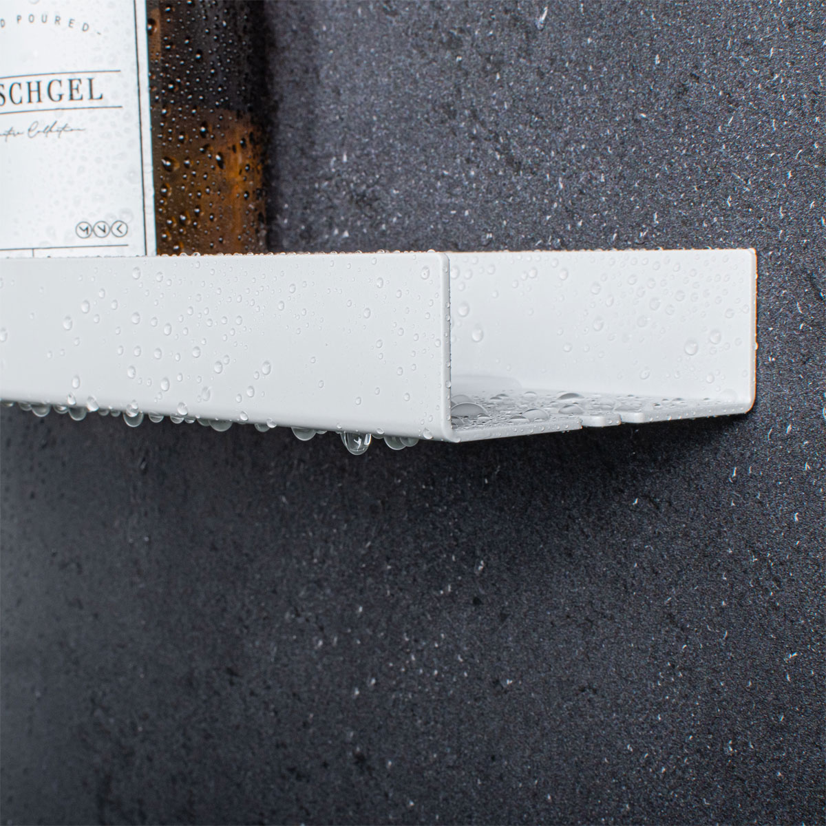 Schulte  Duschablage zum Kleben Größe S Mattweiß Bild 5