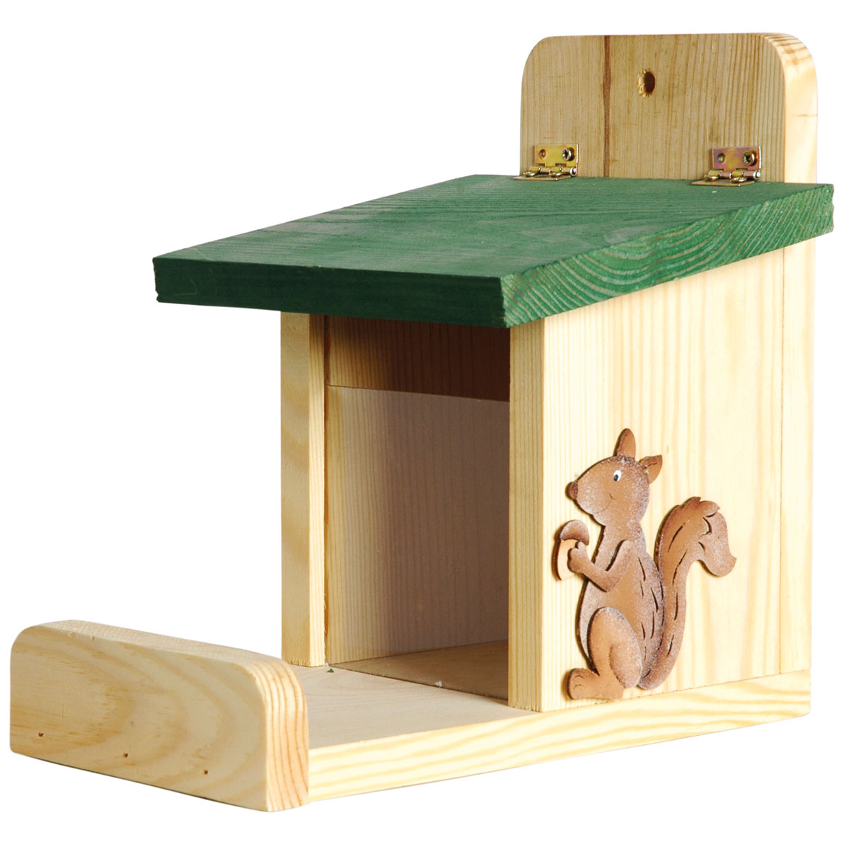 dobar Eichhörnchen-Futterstation 16x 23 x 22 cm grün/beige