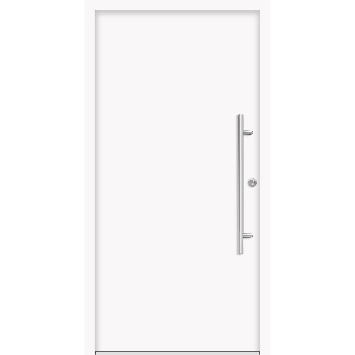SplenDoor  Premium-Haustür Passivedoor Ribe energiesparend weiss 100 x 210 cm rechts